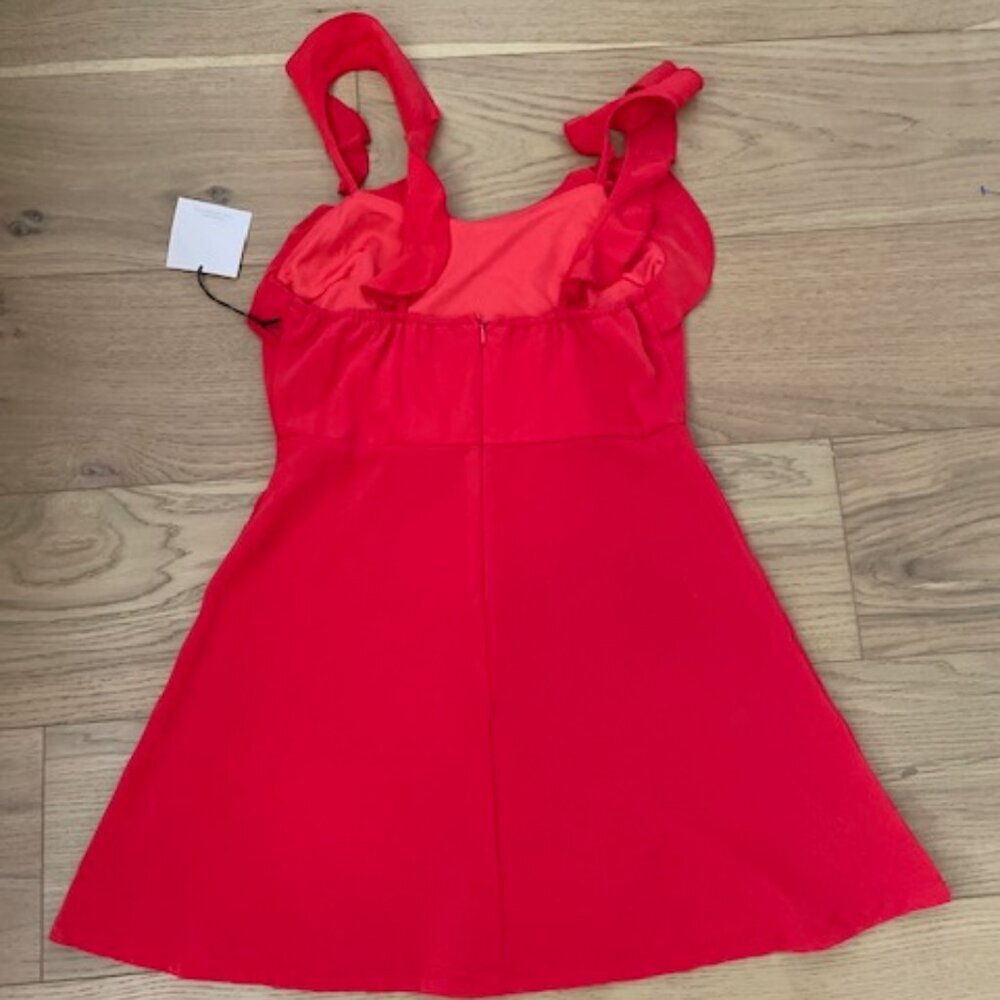 NWT Revolve Red Superdown Peyton Ruffle Dress Siz… - image 5